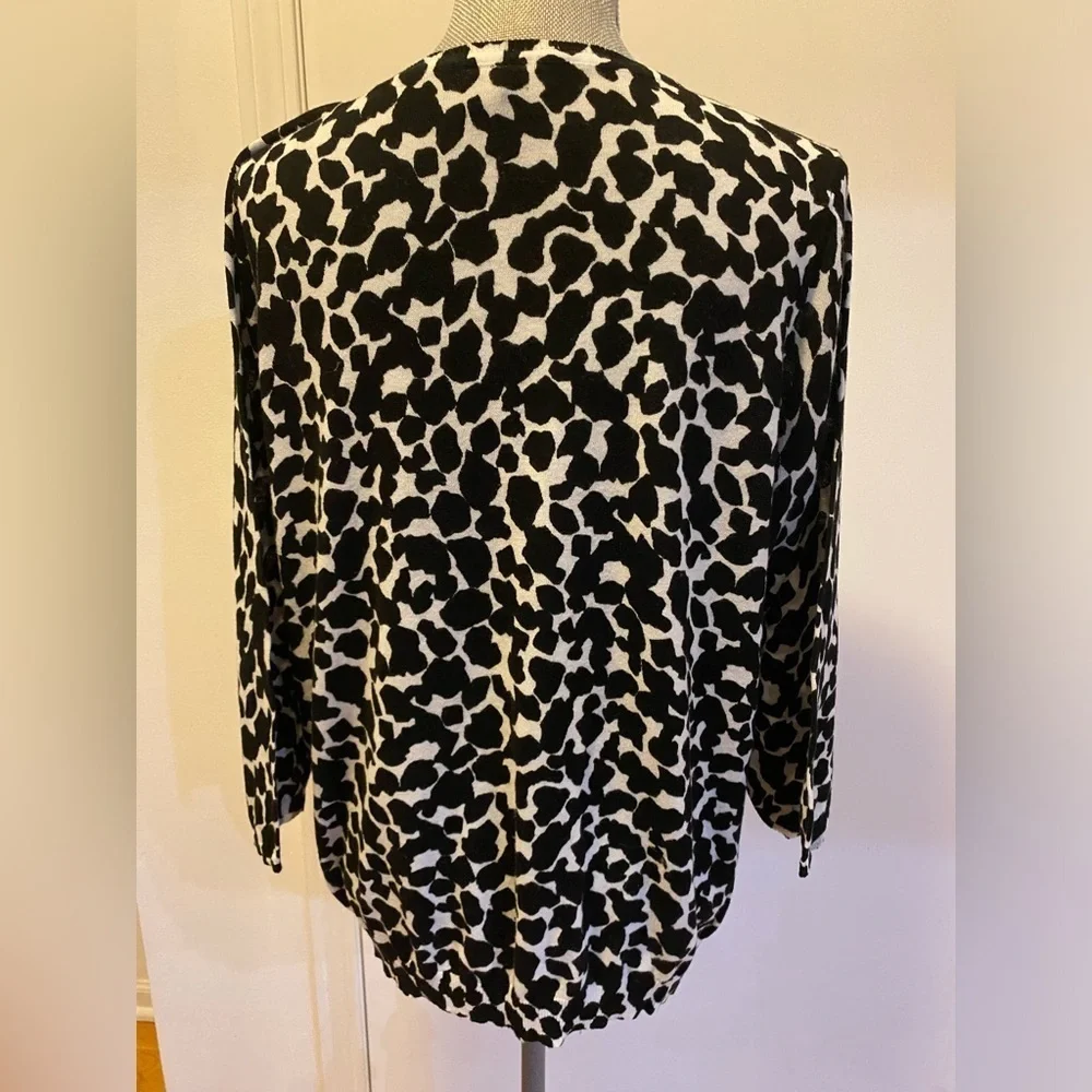 Relativity Lightweight Animal Print Cardigan, Size 2X